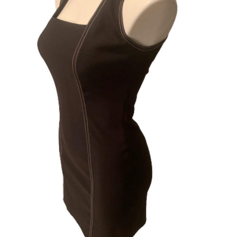 Vintage Hugo Buscati Women’s Black Mini Dress. - Picture 6 of 10